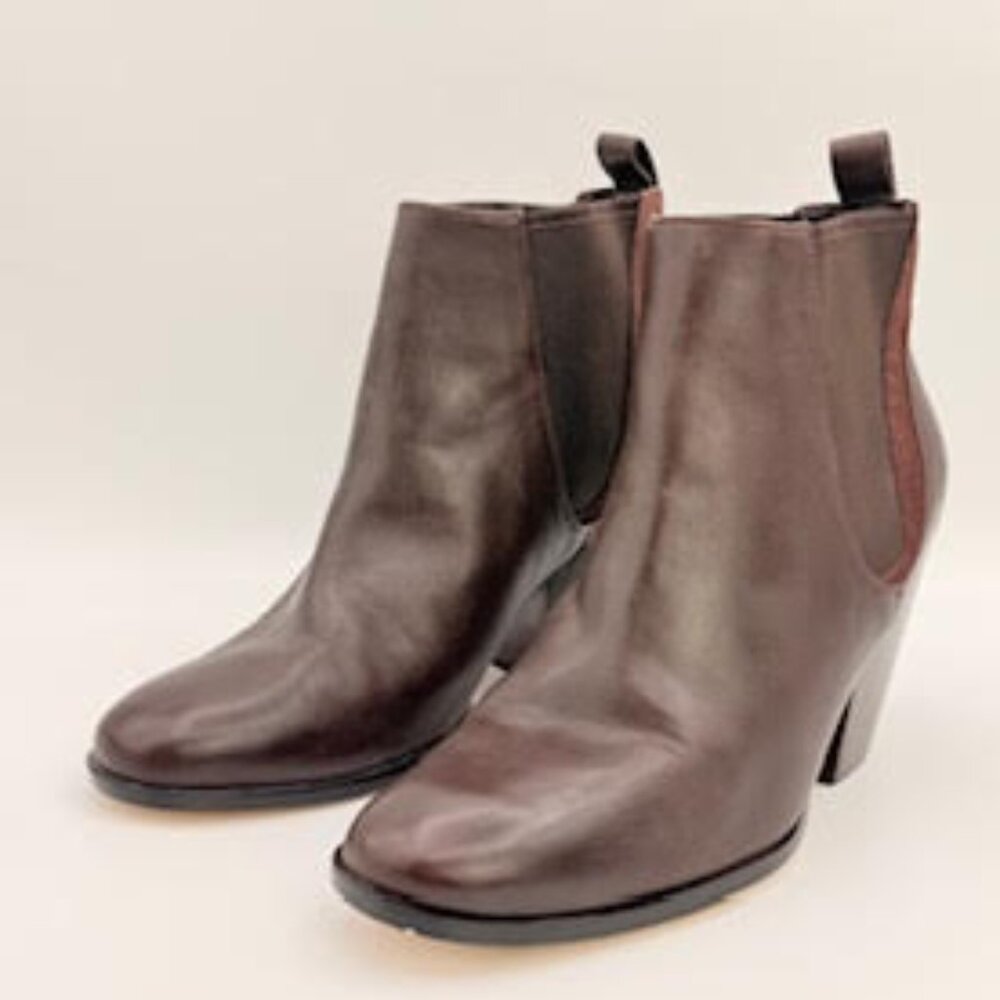 Cole Haan Grand.OS Leather Chelsea Ankle Boots Brown Women’s Size 10B